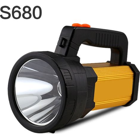 Wiederaufladbare Taschenlampe, Helles Licht 8-24h 800m Taktische Led Mit Griff Cree L2 Spotlight Elektrische Taschenlampe 7000 Lumen