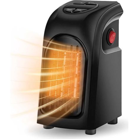 Kleiner Heizlüfter Mit Keramik-heizelement, Thermostat, Zwei Heizstufen, 12-stunden-timer, Einstellbarer Temperatur, Led-anzeige Und Überhitzungsschutz
