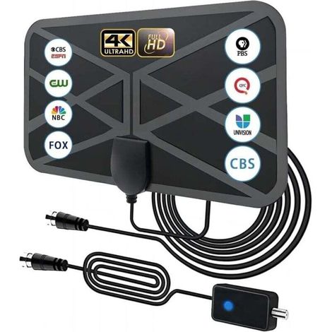 Innere Dvb-t Hd Tv-antenne, Digitale Hd-dvb-t-antenne Mit Einer Reichweite Von 420 Km, Signalverstärker, Kostenlose Lokale Kanäle, 4k 1080p, Vhf, Uhf