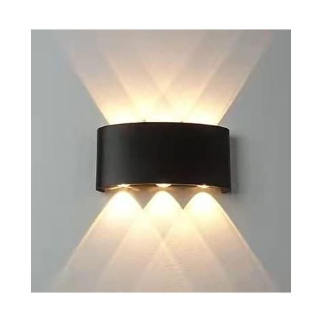 Wandleuchten, Wasserdichte Außenwandlampe Für Gartenbeleuchtung Aus Aluminium, Innenleuchte Für Schlafzimmer, Wohnzimmer, Treppenhaus Und Flur