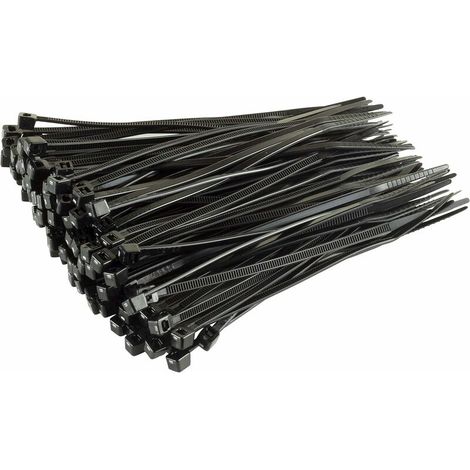 250 Stück Kleine Kunststoff-kabelbinder, Schwarze Kabelbinder, Serie 5, Länge 350 Mm