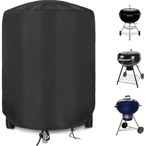 Schutzhülle Für Weber 57 Cm Grill, Wasserdichte 500d Oxford-grillabdeckung Für Runde Weber 57 Cm Grills, Zubehör Für Gasgrill (ø71x68 Cm)