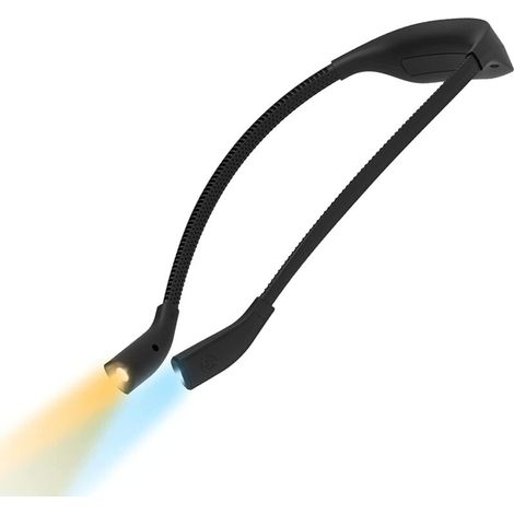 Wiederaufladbare Usb-leselampe, 1000mah Leselampe Für Das Lesen Im Bett, Freihändige Halslampen, 3 Farben, Einstellbare Helligkeit, Zum Lesen, Stricken, Camping, Nachtlauf
