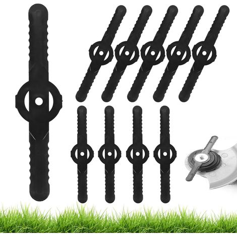6er-pack Schwarze Ersatzklingen Aus Kunststoff, 14 Cm, Für Rasentrimmer, Kunststoffklingen Für Rasentrimmer, Rasentrimmer-zubehör, Kunststoffklingen Für Mäher Mit Klinge (schwarz)