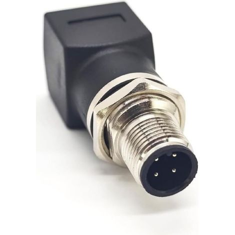M12-steckverbinder, 4-polig Auf Rj45, Kabelstecker Für Sensor Code A, Gewindegeschützter Luftfahrtstecker, Industrieller Rundsteckverbinder Ip67 Wasserdicht Für Den Außeneinsatz