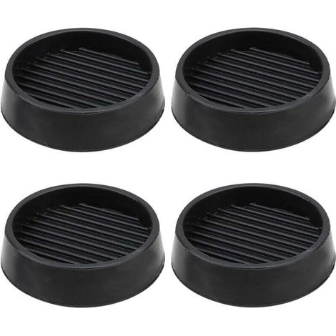 4er-set Rutschfeste Gummimöbelfüße, Bettpuffer, Schutzkappen Für Tisch- Und Stuhlbeine (5x5 Cm, Schwarz)