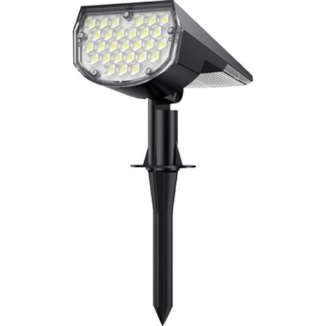 Leistungsstarke Lampe [37 Led] Solarbetriebener Außenstrahler Ip65 Wasserdicht, Licht, Beleuchtung Für Gartendekoration (kaltweiß) - Rapanda