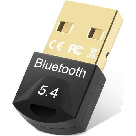 Bluetooth-schlüssel, 5.4 Bluetooth-dongle, Usb-bluetooth-adapter, Bluetooth Für Pc-stick, Usb-bluetooth, Für Kopfhörer, Controller, Tastatur, Smartphone, Tablet, Mit Windows 11/10/8.1/7 (schwarz)