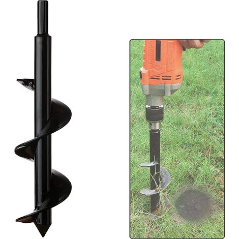 Gartenbohrer, Sechskantschaft Aus Edelstahl, Motorisierter Erdbohrer, Zum Bohren Von Löchern Und Tiefgründigem Kultivieren, Praktisches Pflanzwerkzeug Für Blumen, Bäume, Sträucher (durchmesser: 8 Cm,