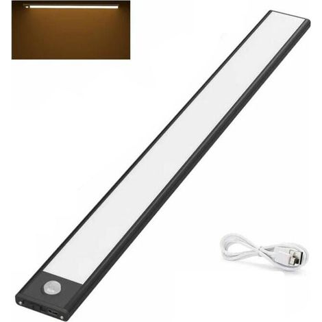 1 Stück Led-schrankleuchte, Led-lichtleiste Beleuchtung 3000k, Küche 220v Schwarz