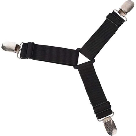 4-teiliges Spannbettlaken-halter-set, Dreieckige Matratzenklammern, Elastische Bettlaken-spanner, Verstellbare Hosenträger-gurte Für Matratzen