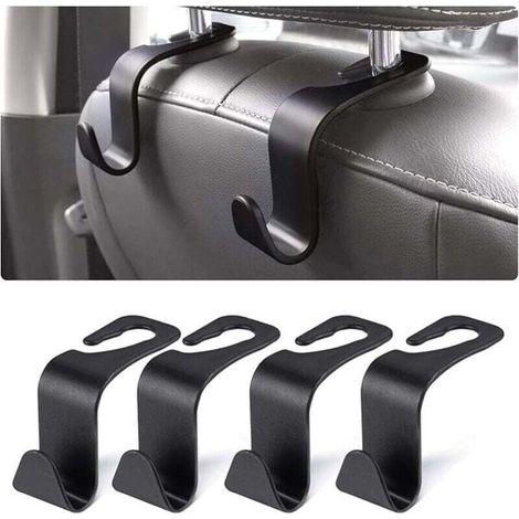 Aufbewahrungshaken Für Autos, 4er-set Kunststoffhaken Für Kopfstützen, Zubehör Für Handtaschen, Mäntel, Einkaufstaschen Und Wasserflaschen