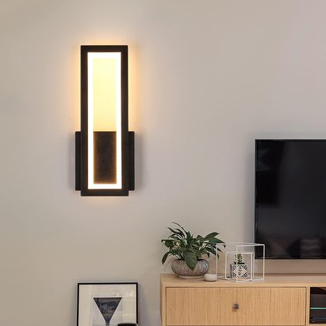 Led-wandleuchte Für Innenräume, 16w 3000k Einfache Quadratische Led-wandlampe, Dekorative Innen-wandleuchten, Wandbeleuchtung Für Schlafzimmer, Wohnzimmer, Flur