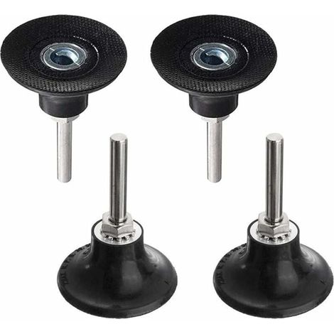 4 Stück Polierplatten 50 Mm Scheiben-pad-halterung Für Schleifscheiben, Polierspindel Mit 1/4-zoll-schaft, Runde Schnellwechsel-scheibenhalterung Für Rotationswerkzeuge