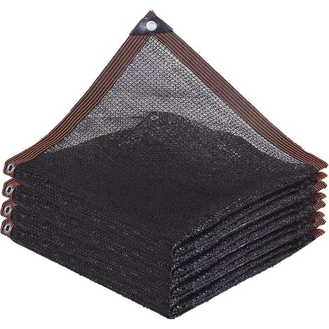 Schattiertuch Für Gewächshaus, 40% Schwarzes Netzgewebe, Atmungsaktives Schattiergewebe, Sonnenschutzstoff Mit Ösen, Für Pflanzenabdeckung, Garten, Pergola, Terrasse (4-ösen, 1x2m)