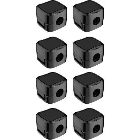 8er Set Magnetische Kabelorganizer Mit Selbstklebenden Clips, Kabelhalter Für Usb-ladekabel Und Stromkabel, Für Zuhause Und Büro (schwarz)