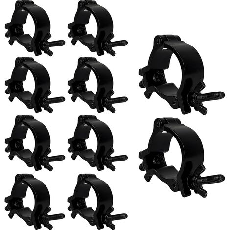 Truss-klemme, 10 Stück Aluminium-haken Für Traversen, Geeignet Für Lampen Mit 48-52 Mm Durchmesser, Tragfähigkeit 100 Kg, Für Scheinwerfer, Bühnenbeleuchtung Und Party-beleuchtungszubehör