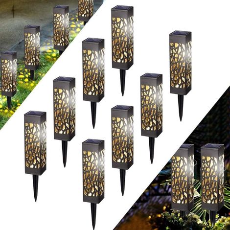 Außen-solarleuchte, Ip65 Wasserdichte Solar-gartenlampe Für Wege, Pfade, Terrassen, Rasen, Landschaftsbeleuchtung, Partys Und Weihnachten (8 Stück)