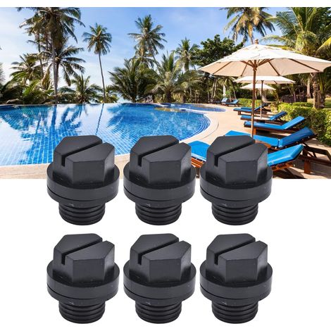 Schwimmbad-ablassstopfen, 10 Stück Ablassstopfen Feine Verarbeitung Einfache Bedienung Gummi-material Kompakte Größe 1/4 Zoll Schwimmbadstopfen