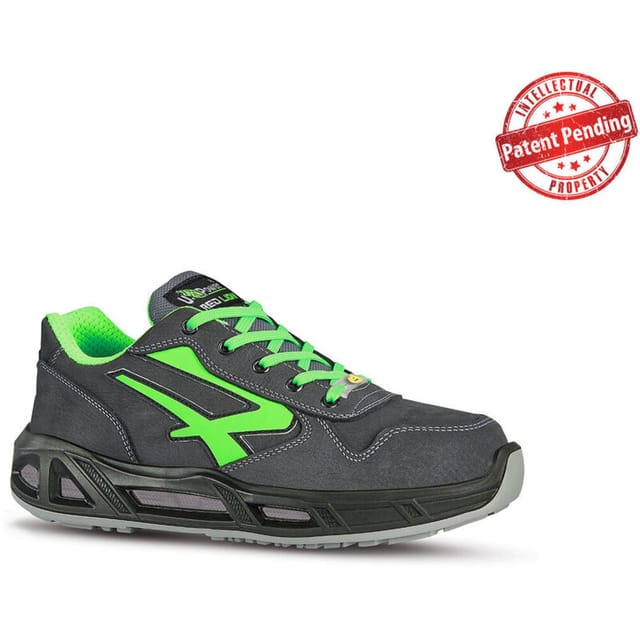 Sicherheitsschuhe niedrig YODA CARPET ESD S3 CI SRC - Grau/Grün 43
