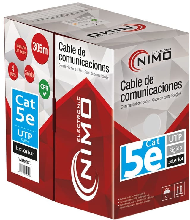 Cat5e Outdoor UTP Kabel CCA SCHWARZ (305m)