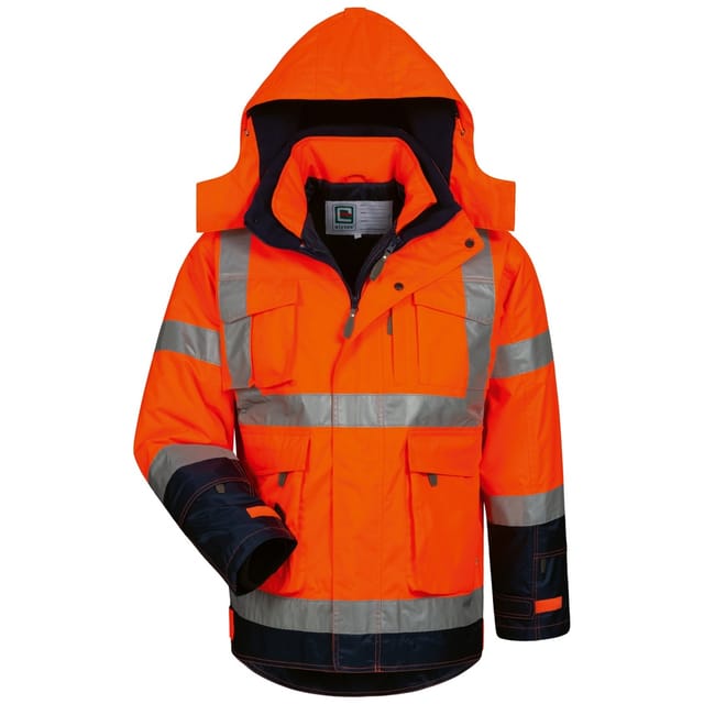 Warnschutzjacke Philipp Gr. l orange/marine - Elysee