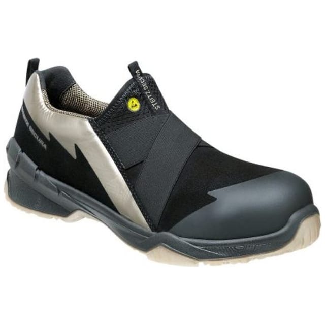 Steitz Secura - Sicherheitshalbschuh Marlene S2 esd src dguv Gr. 42 nb schwarz/gold