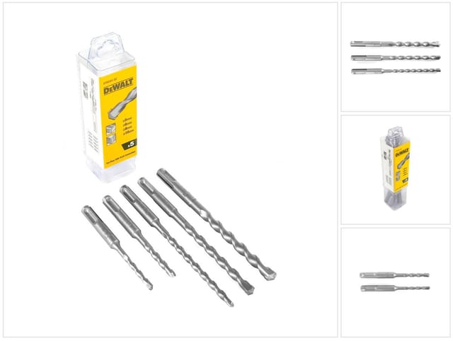 Hammerbohrer-Set 5-tlg. SDS-plus, 5 - 10 mm - Dewalt