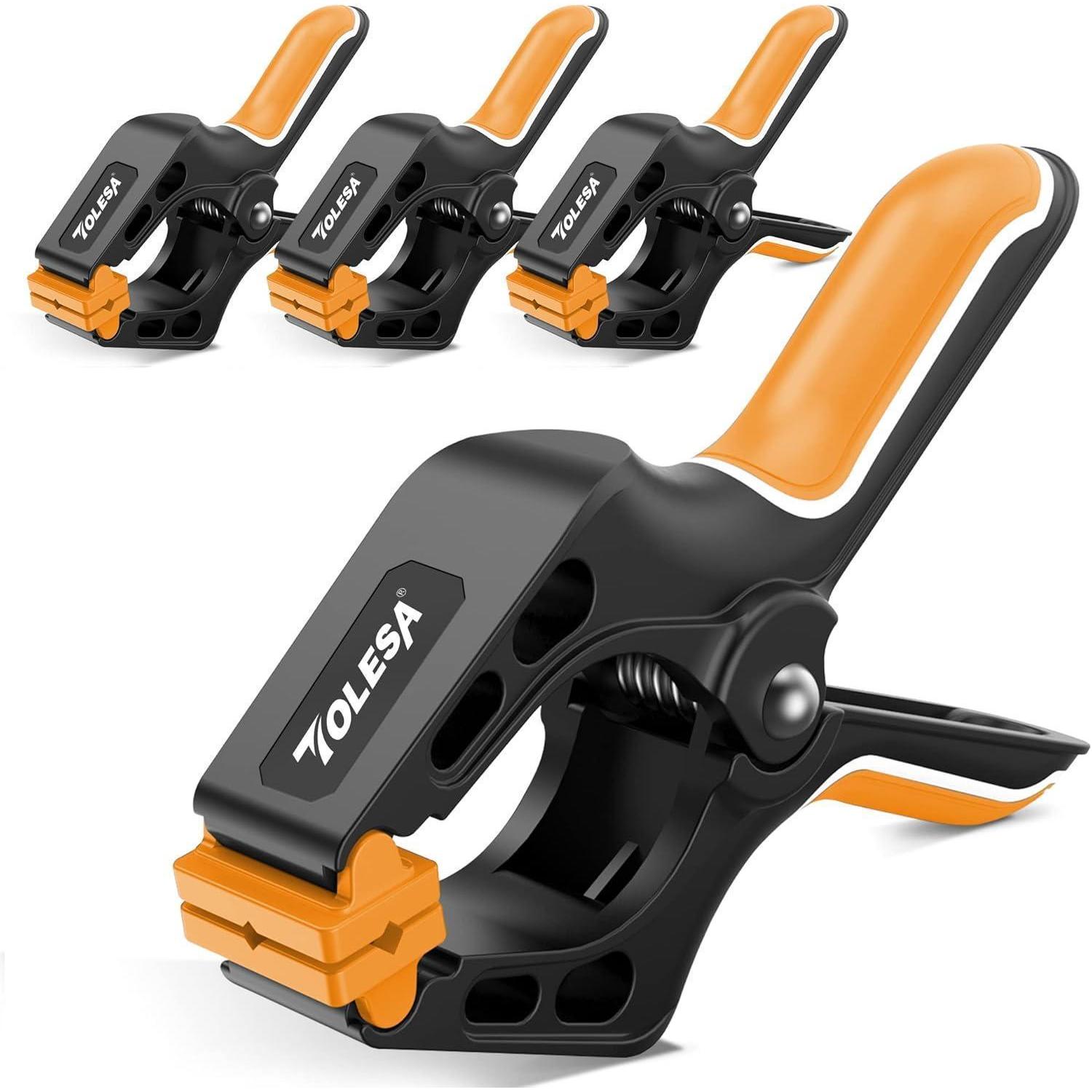 Federzwingen Set 4 Stück 7 Zoll Nylon Mit Hoher Spannkraft Und Breiter Öffnung