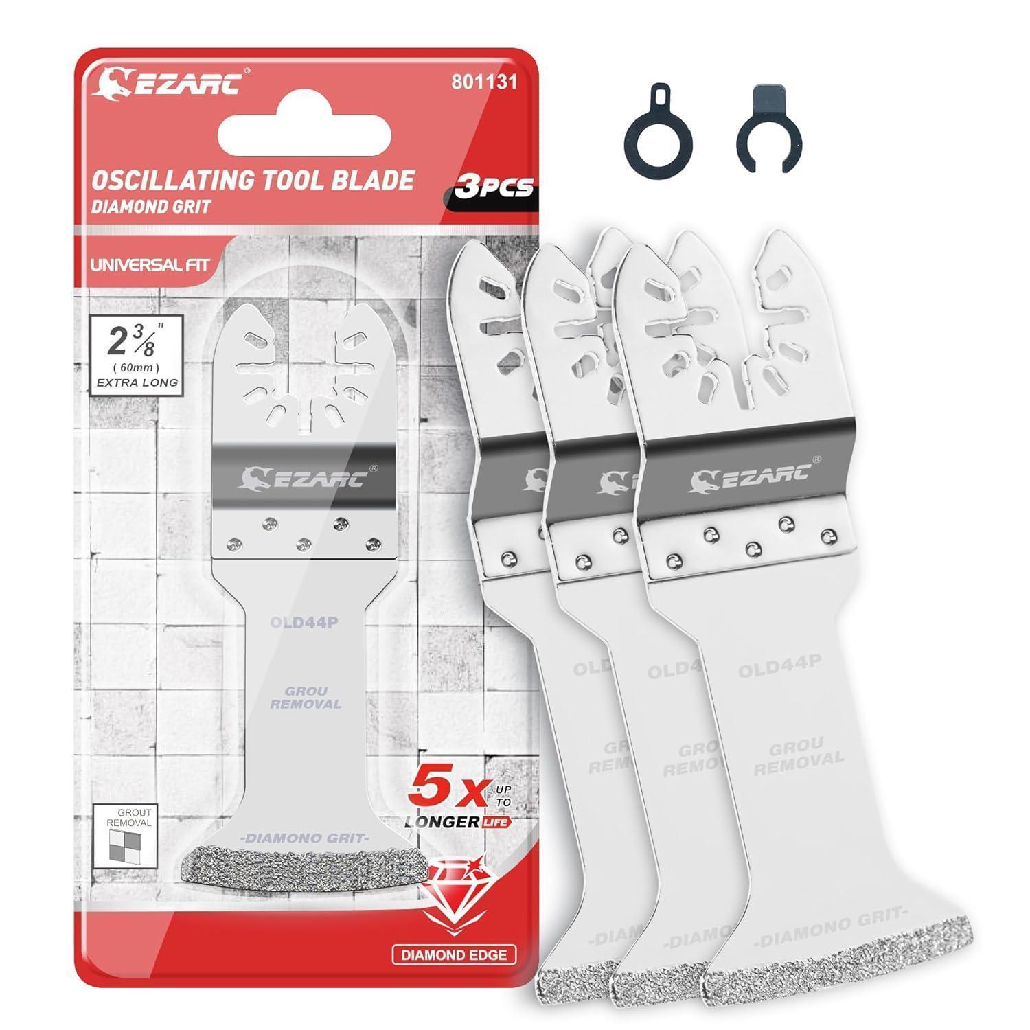 Diamant-sägeblätter Für Multitool, 3tlg, Extra Lang, Für Fliesen & Fugenentfernung