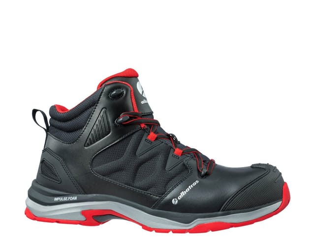 Sicherheitsstiefel ULTRATRAIL BLACK MID Gr.41 schwarz/rot Leder