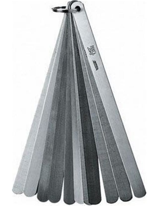 Dickenmessgerät-Set, für Ventile, gehärtet, 13 Klingen VOGEL 436155
