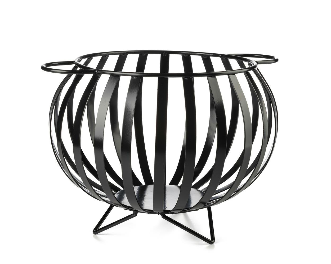 Metallkorb Für Holz, Kugel, 34,5 Cm