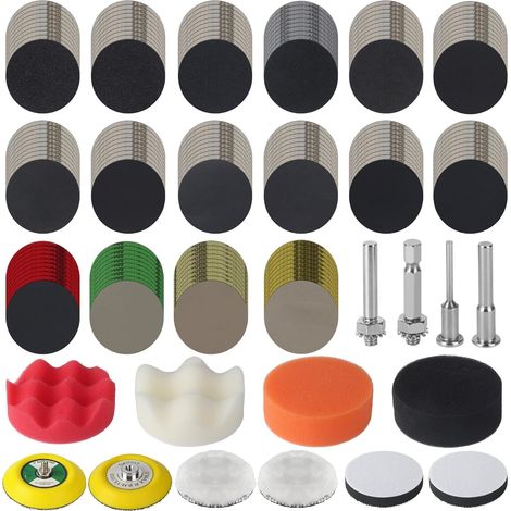 174 X 75 Mm Autoschleifscheiben - Scheinwerfer- Und Karosserie-renovierungsset, 60-10000 Körnung, Schleifpapier Für Karosserie Und Autoscheinwerfer, Mit Geflechtscheiben Und Schleifpads