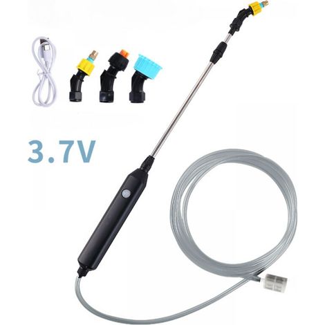 Elektrischer Pflanzensprüher, Bewässerungssprühstab, Tragbarer Gartenzerstäuber Mit Wiederaufladbarer Batterie, 3 Düsen Und 3 M Schlauch, Multifunktionaler Sprüher Für