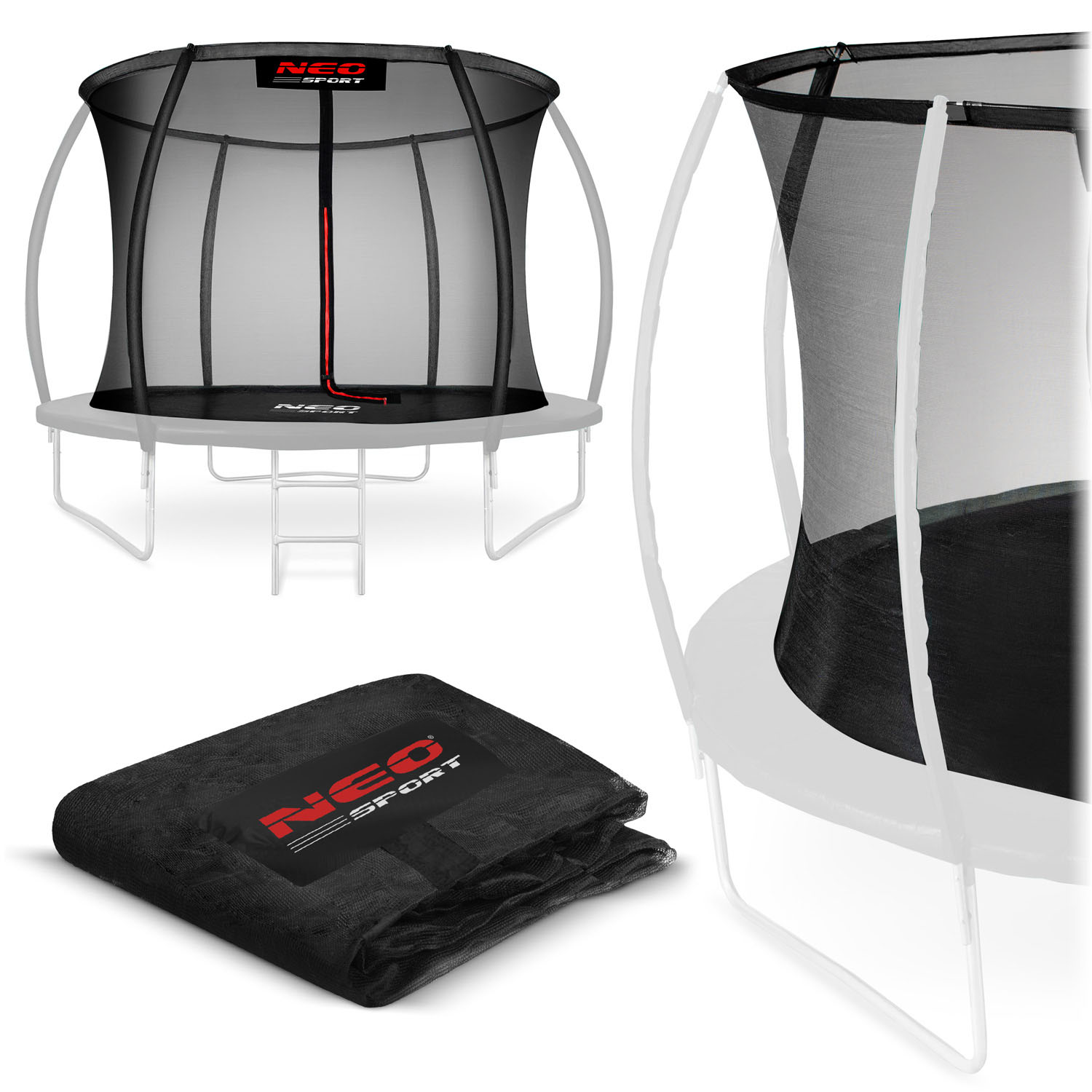 Neo-sport Innennetz Für Trampolin 252 Cm (8 Fuß), 6-teilig