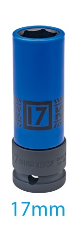 Dünnwandige Lange Schlagschrauber-nuss Mit Hülse 1/2'' 17mm80 - Ky494517m