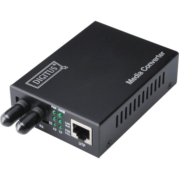 DIGITUS Medienkonverter Gigabit Ethernet, Multimode, ST Dupl (DN-82110-1)