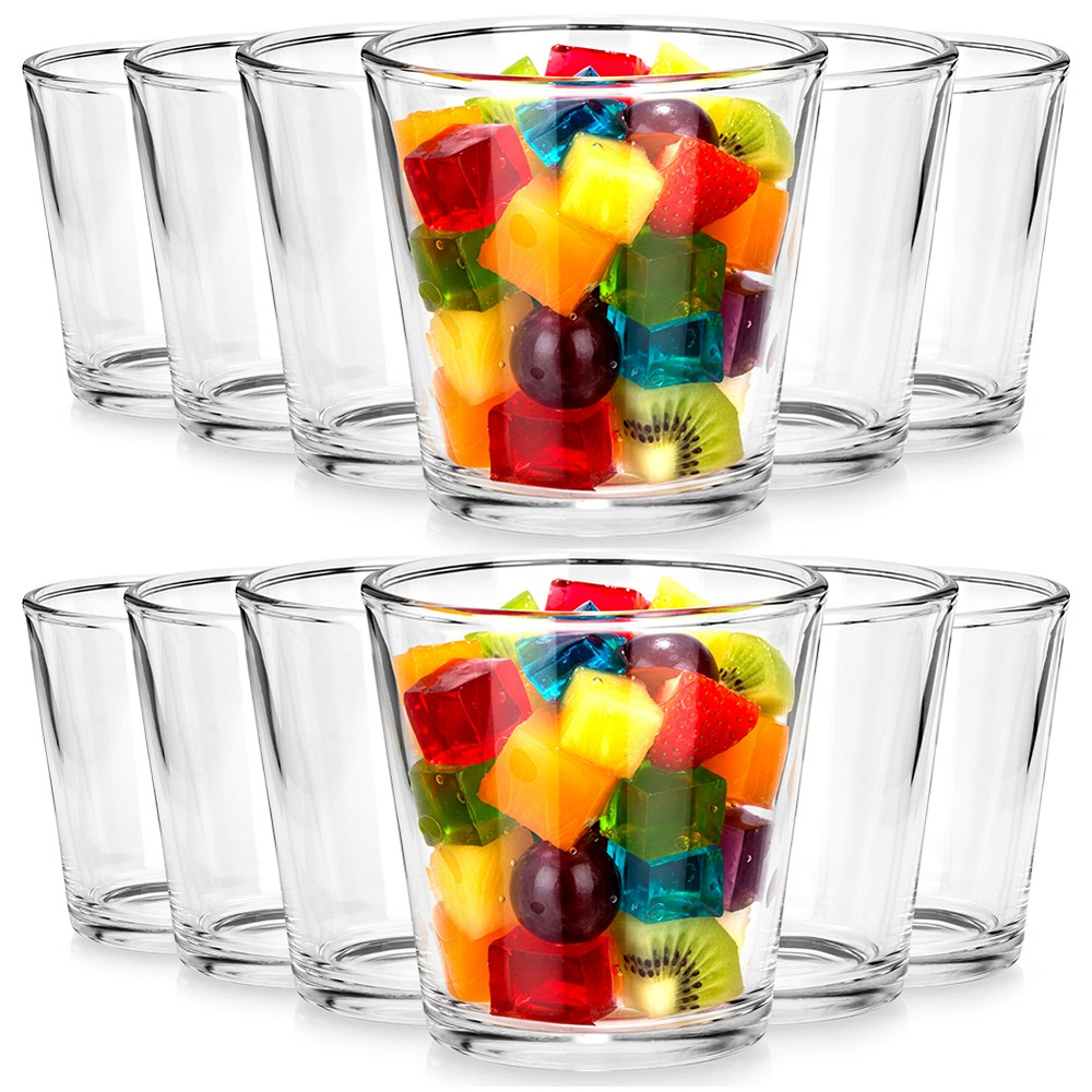 Dessertbecher, Glas-snacks 180 Ml 12 Stück.