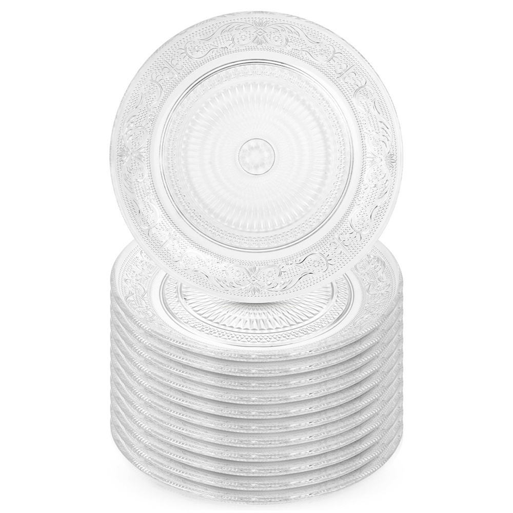 Dessertteller Aus Glas, 18 Cm, 12 Stück.