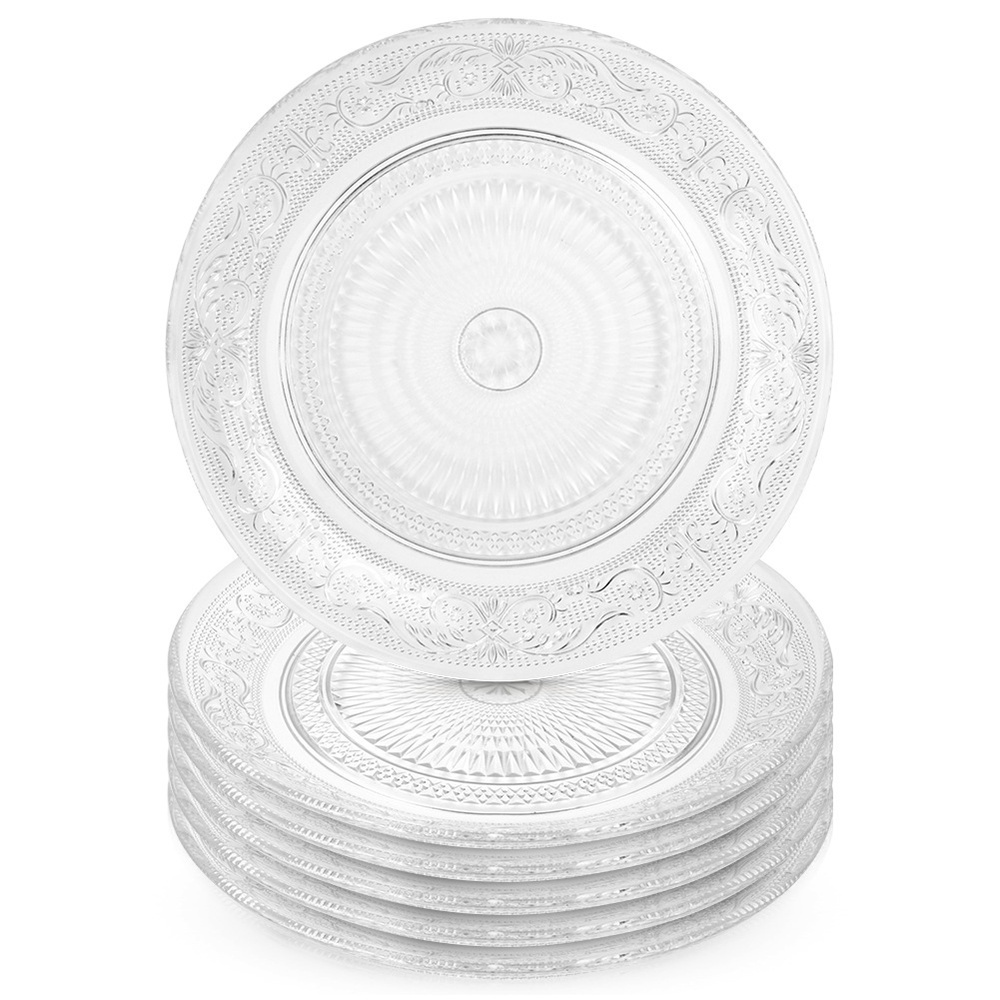 Dessertteller Aus Glas, 18 Cm, 6 Stück.