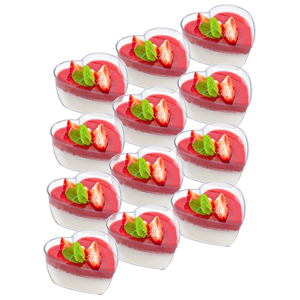 Dessertbecher-set In Herzform, 12 Stück, 120 Ml