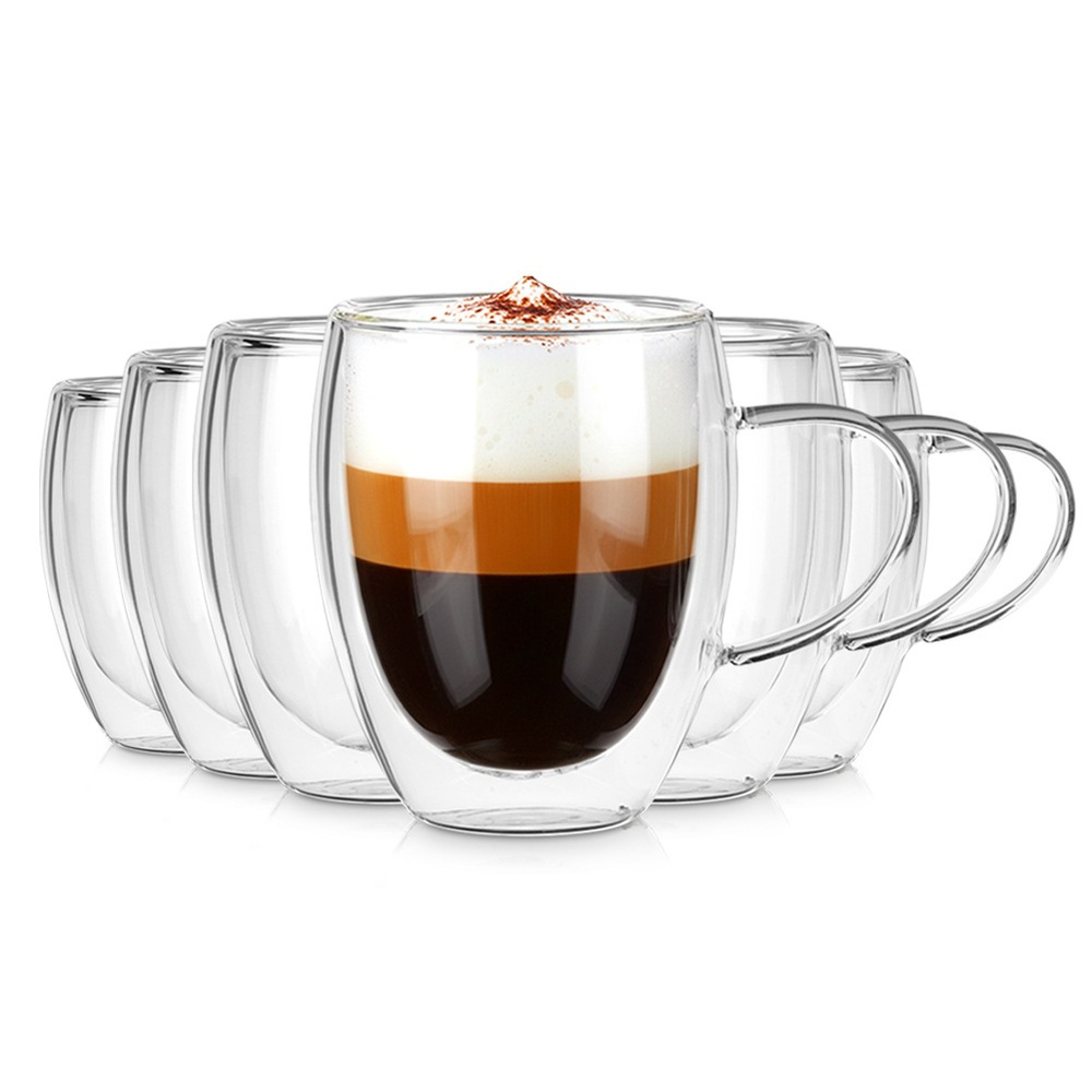 Doppelwandige Thermogläser Für Kaffee Und Tee, 320 Ml, 6 Stück.