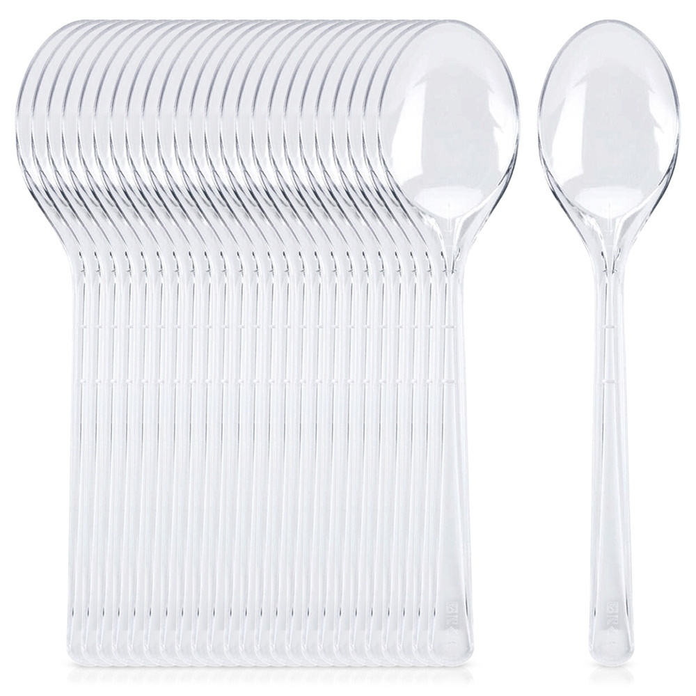 Wiederverwendbare Plastiklöffel 17,5 Cm 25 Stück.