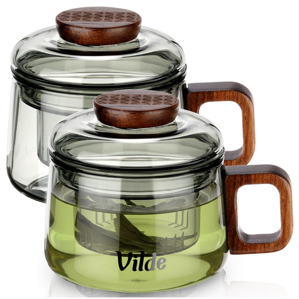 Tee-ei-becher Aus Glas, 240 Ml, 2 Stück.