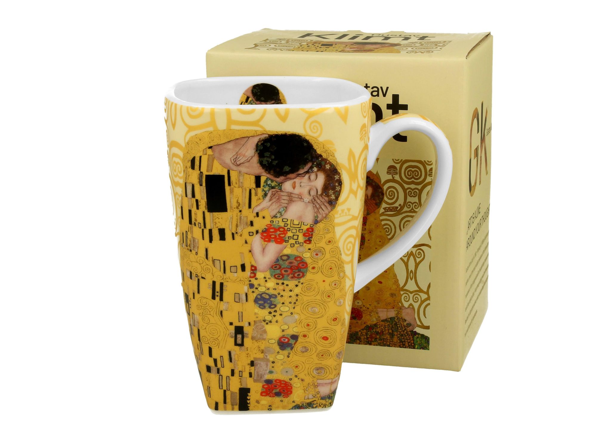 The Kiss Ecru Quadratischer Becher 650 Ml