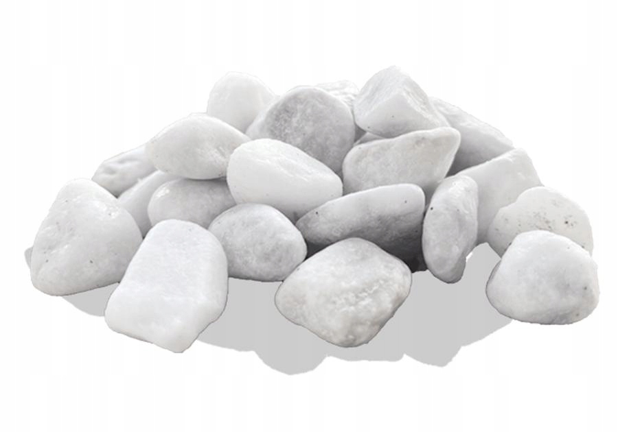 Dekorative Kieselsteine, Schneeweiß, 6–12 Cm, 20 Kg