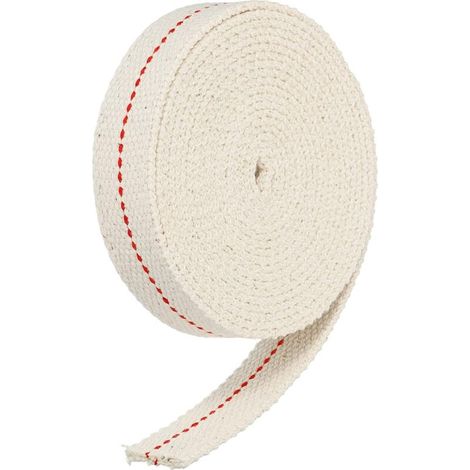 Lampendocht, 500 Cm Flacher Lampendocht Aus 100 % Baumwolle, Ersatzdochte Für Laternen, Breite 2 Cm, Für Petroleumlampen Und Ölbrenner (weiß)
