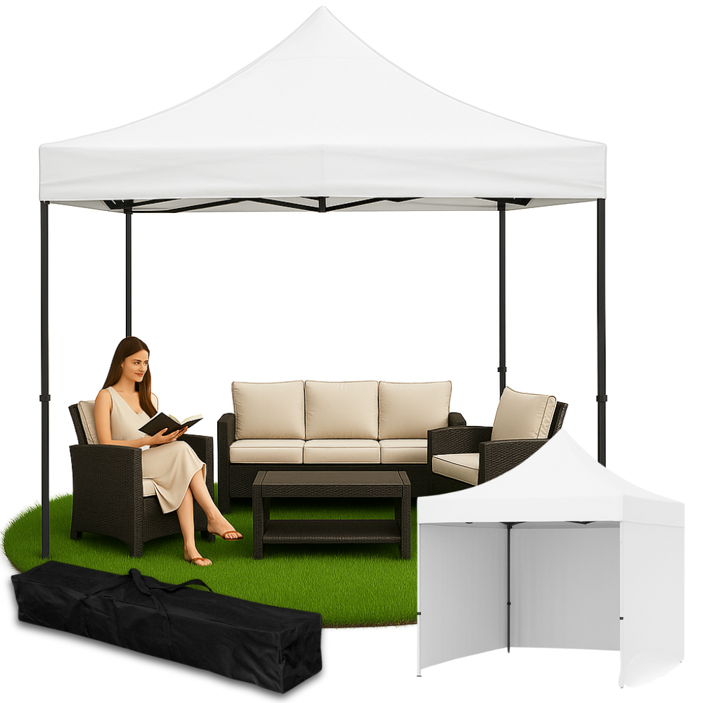 Gartenpavillon, Gewerblich, Zum Selbstaufbau, Camping, Pavillon, 3x3 M, Gogarden
