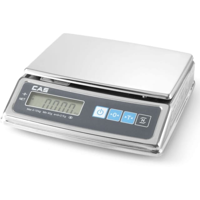 Gewerbliche Küchenwaage mit Legalisierung bis 5 kg 1/2 g CAS - Hendi 580288